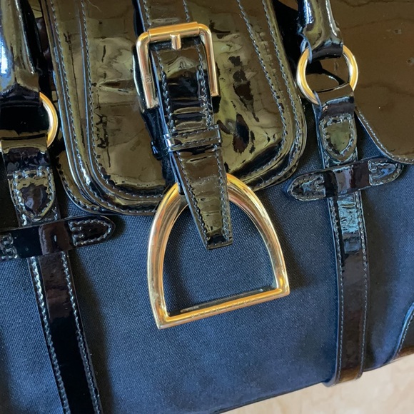 Ralph Lauren Collection stirrup satchel handbag - Picture 4 of 11